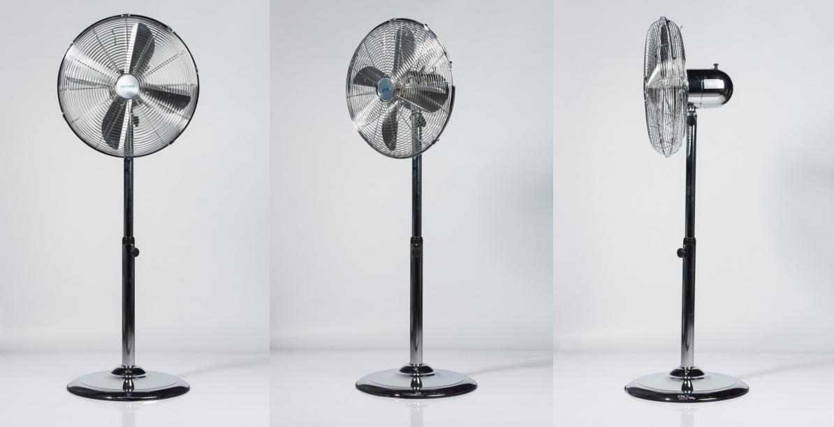 Volteno gulvventilator 40 cm - krom billede