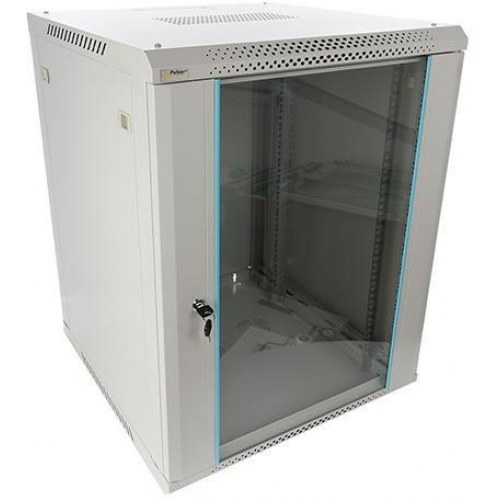 PULSAR RACK-skab 15U/19" - vægmonteret, 60×60 cm, grå