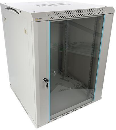 PULSAR RACK-skab 15U/19" - vægmonteret, 60×60 cm, grå