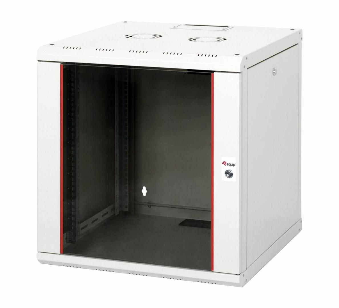 EQUIP Pro Mount 19" vægskab, 12U - 600×600 mm, RAL7035 lysegrå billede