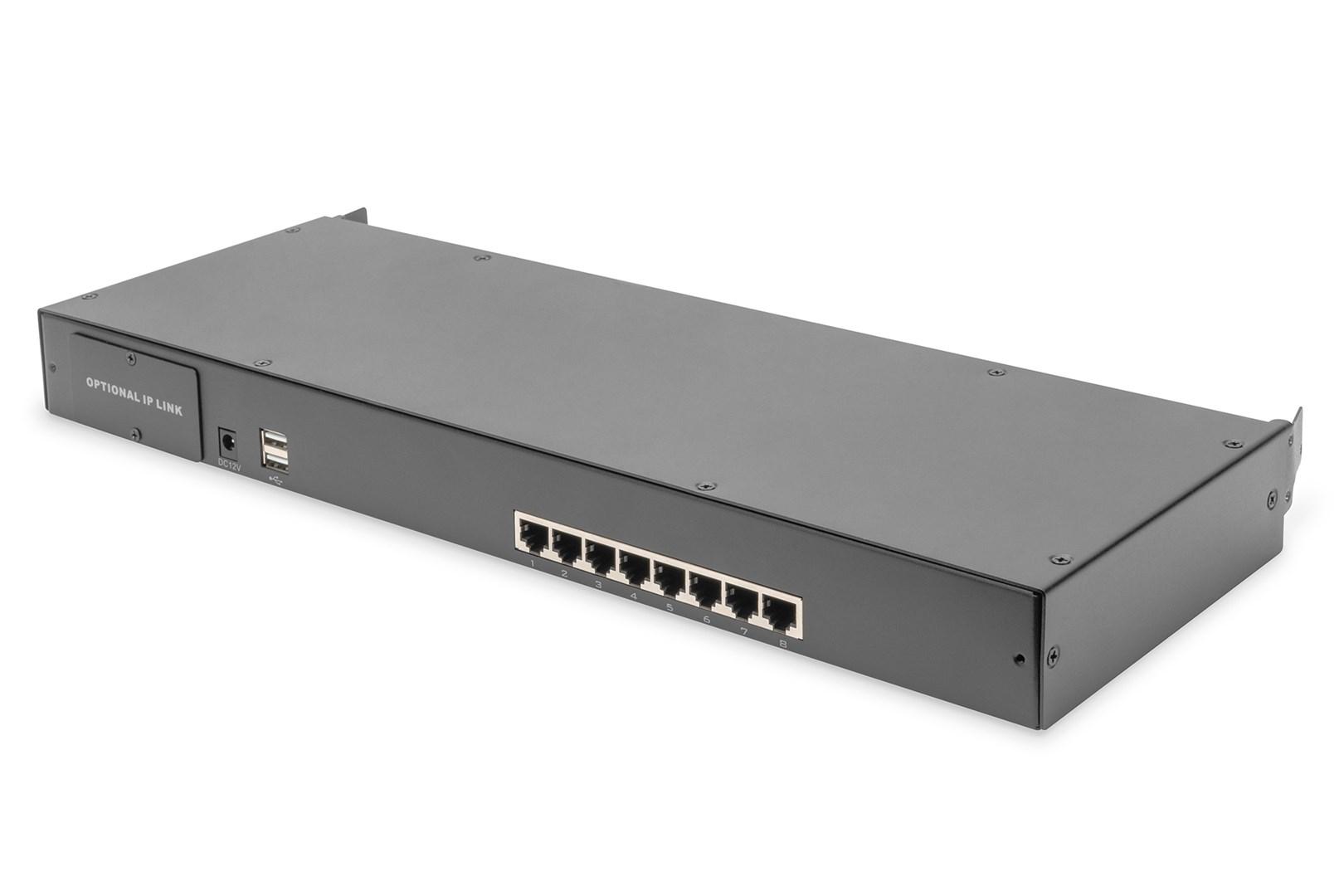 DIGITUS DS-72216 modulær KVM-switch - 8-port Cat 5 billede