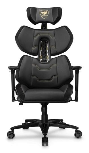 COUGAR Terminator Elite Gold gamer stol - sort/guld