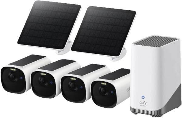 Anker eufy videoovervågningssæt E8144327 - kablet & trådløst, udendørs, 2K billede