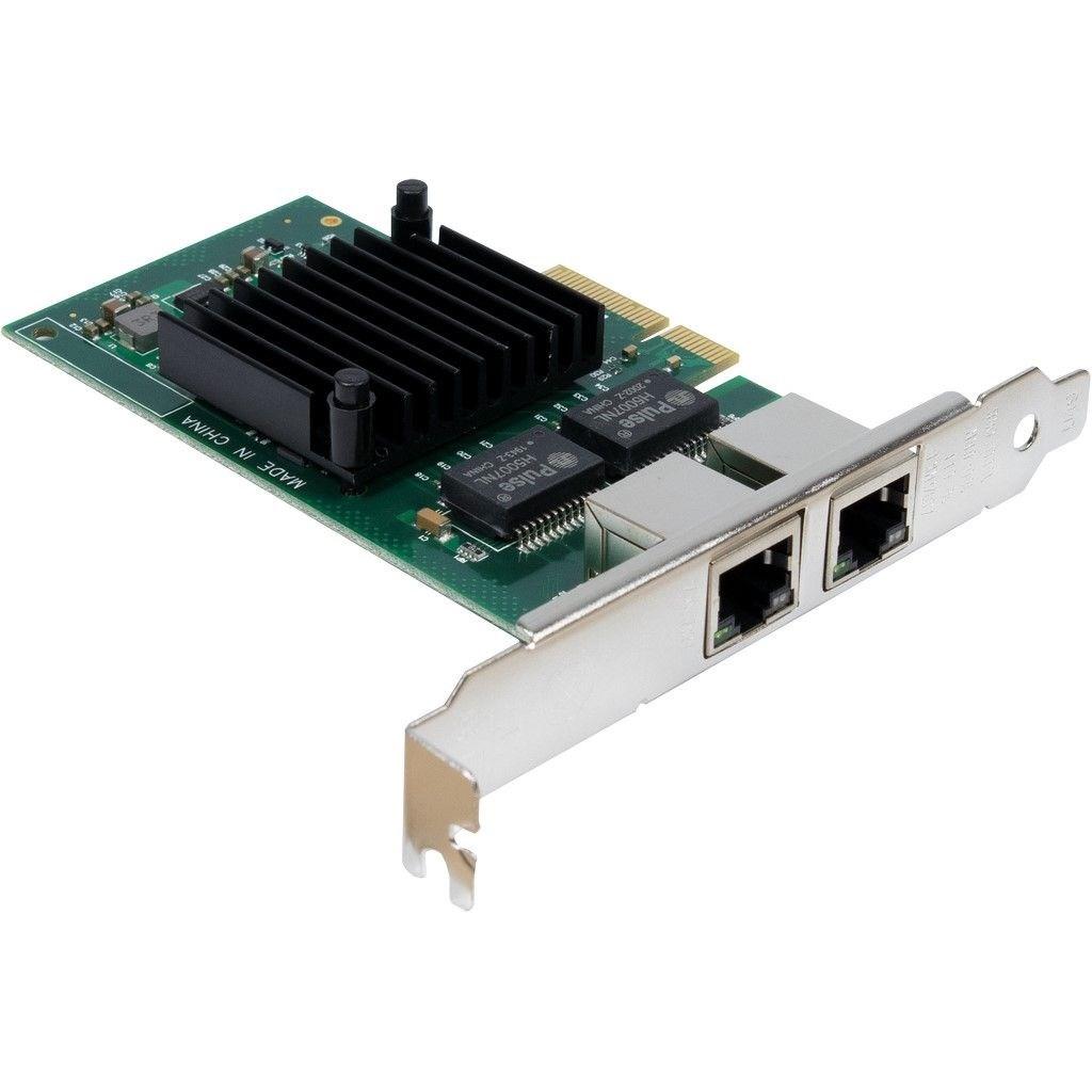 Inter-Tech ST-727 - internt PCIe gigabit netværkskort, 2x RJ-45 billede