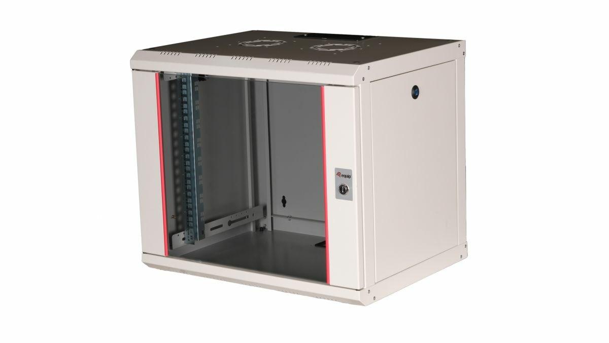 Equip Pro Mount - rack - 600x450 mm with glass door removable and lockable panels assembled - 9U
