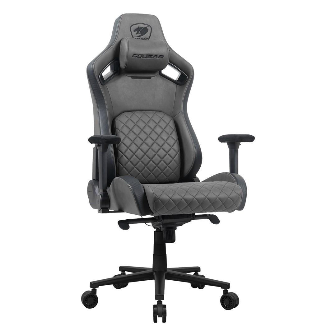 COUGAR Defensor S gamer stol - Jet Gray, stof, 4D armlæn