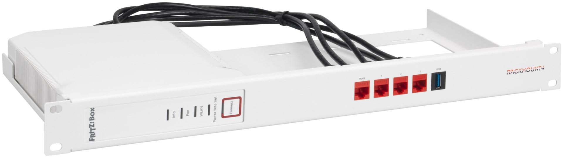 Rackmount.IT RM-FB-T4 rackmonteringskit - 1U, hvid, 19"