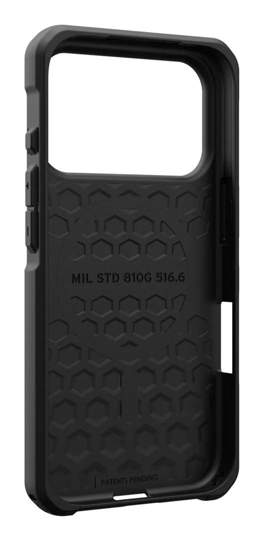 Urban Armor Gear Kevlar Mallard cover til iPhone - MagSafe, 6,3″, sort/blå billede