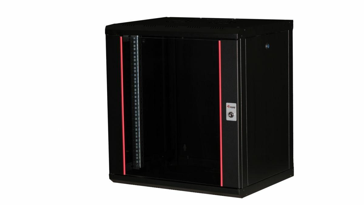 Equip Pro Mount - rack - 600x450 mm with glass door removable and lockable panels assembled - 12U