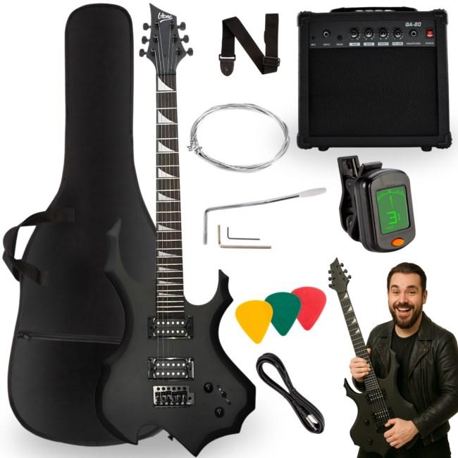 V-TONE EGS 39 - elektrisk guitar 4/4, sort matt
