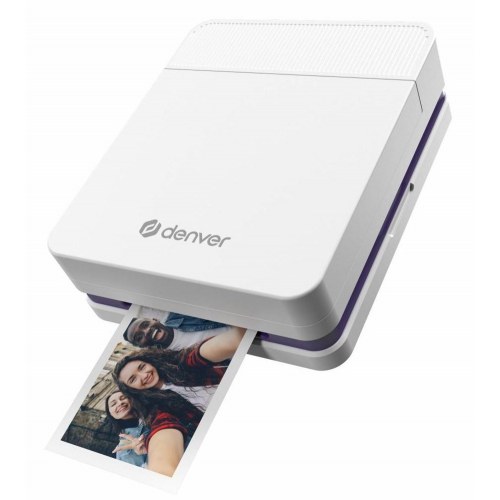 Denver MCP-6010 håndholdt printer - hvid, 600 × 600 dpi, USB‑C, trådløs/ledning