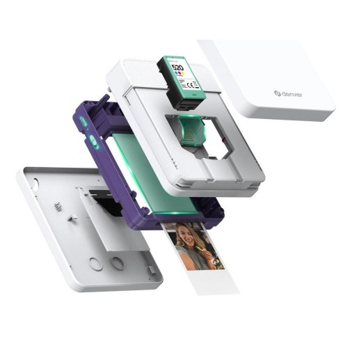 Denver MCP-6010 håndholdt printer - hvid, 600 × 600 dpi, USB‑C, trådløs/ledning