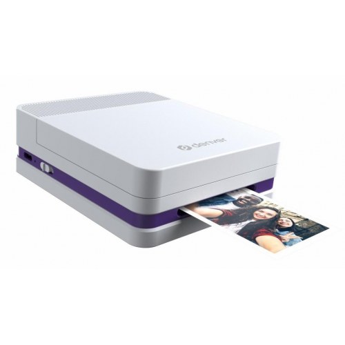Denver MCP-6010 håndholdt printer - hvid, 600 × 600 dpi, USB‑C, trådløs/ledning