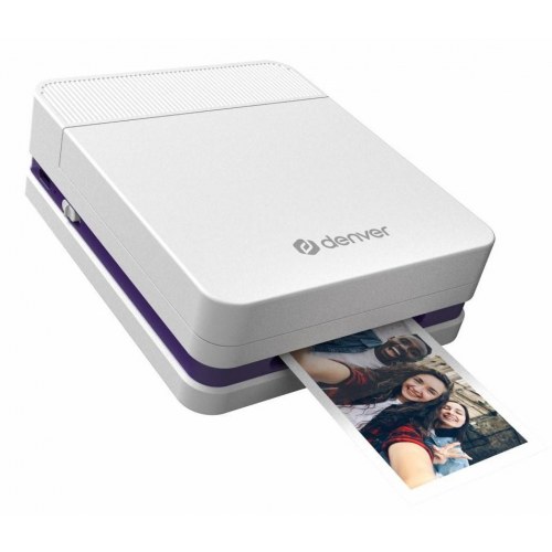 Denver MCP-6010 håndholdt printer - hvid, 600 × 600 dpi, USB‑C, trådløs/ledning
