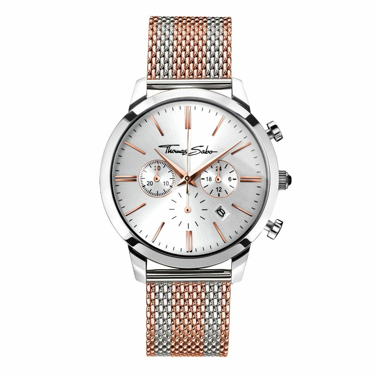 Thomas Sabo unisex armbåndsur - kronograf, rustfrit stål, 42 mm