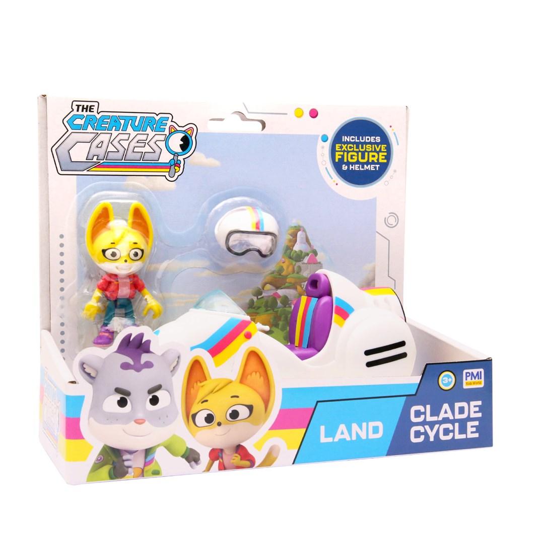 P.M.I. Kids World The Creature Cases S1 - Clade Cycle Land legetøjsfigur og køretøj