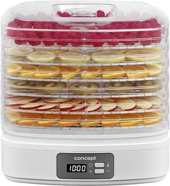 CONCEPT SO2080 - fødevaredehydrator 260 W, hvid med 6 bakker
