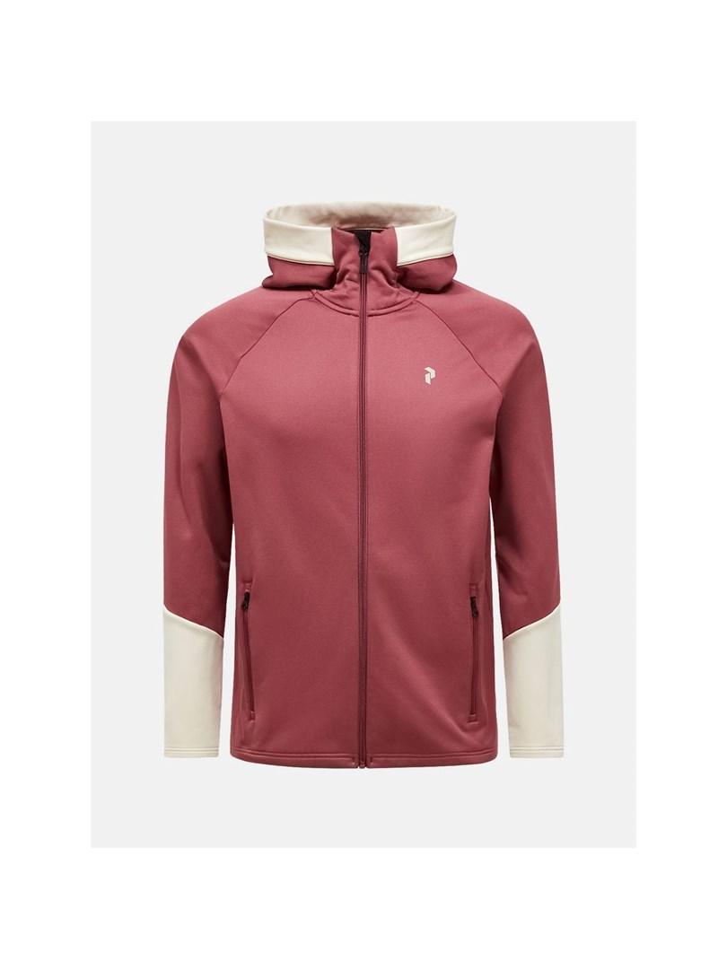 Peak Performance Rider Essentials Midlayer Zip Hood - rød, L