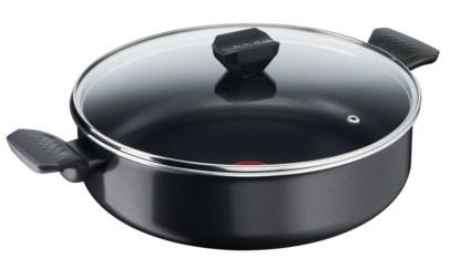 Tefal Simply Clean B5677253 sautépande 28 cm med glaslåg