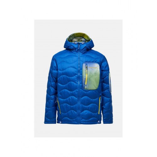 Peak Performance Helium Aop Utility Down Hood dunjakke - blå, XL