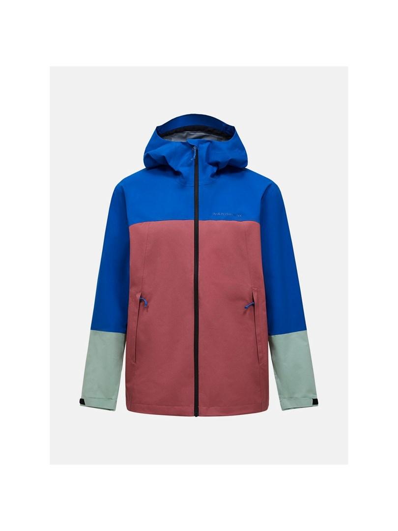 Peak Performance M Trail Hipe 2.5L skaljakke - blå/rosa, XL