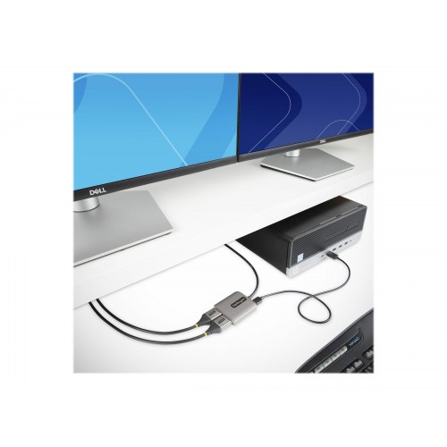 StarTech.com MST14DP122DP 2-port DisplayPort MST-hub - Dual 4K 60 Hz, DP til 2x DisplayPort, USB-strøm, kun Windows