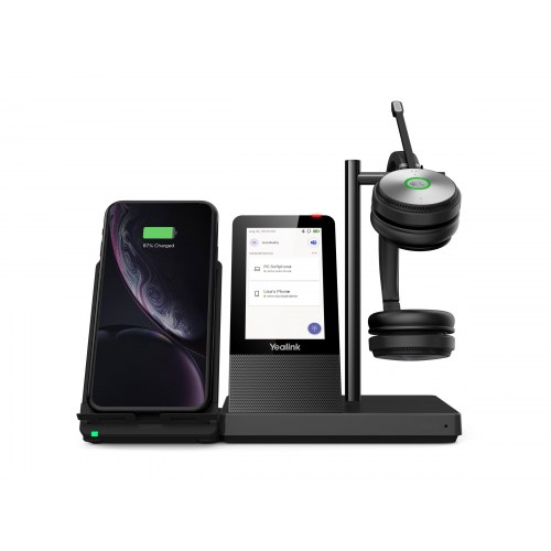 Yealink WH66 Dual X trådløst DECT-headset til Microsoft Teams - Sort