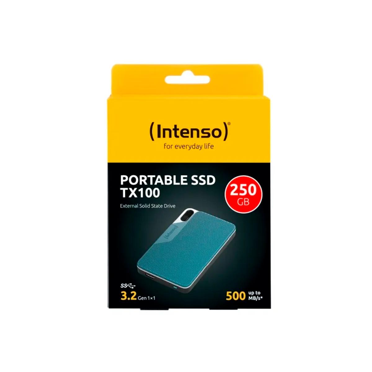 Intenso TX100 ekstern SSD 250 GB - USB-C (USB 3.2 Gen 1)