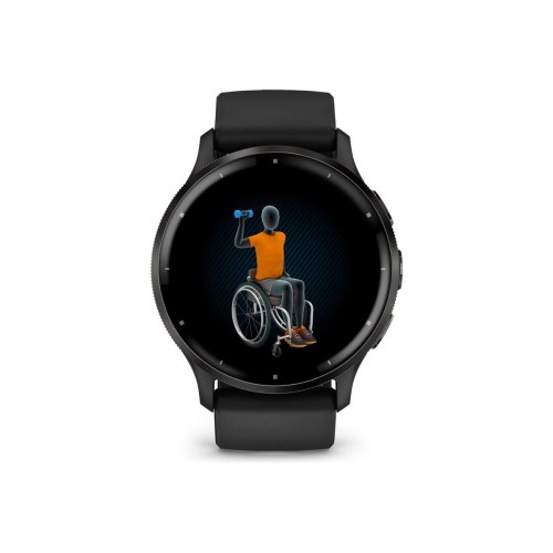 Garmin Venu 3 45 mm - sort smartwatch med AMOLED