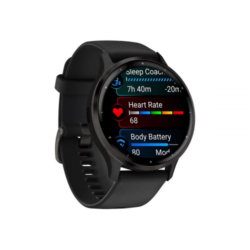 Garmin Venu 3 45 mm - sort smartwatch med AMOLED