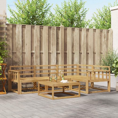 Udendørs sofagruppe 5 stk Hvid 79 x 79 x 37 cm