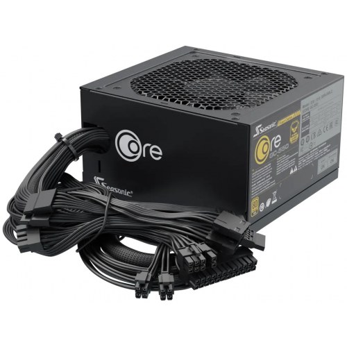 Seasonic Core GC-650 - ATX 3.1 strømforsyning 650 W, fuldt modulær, 80 Plus Gold - Sort