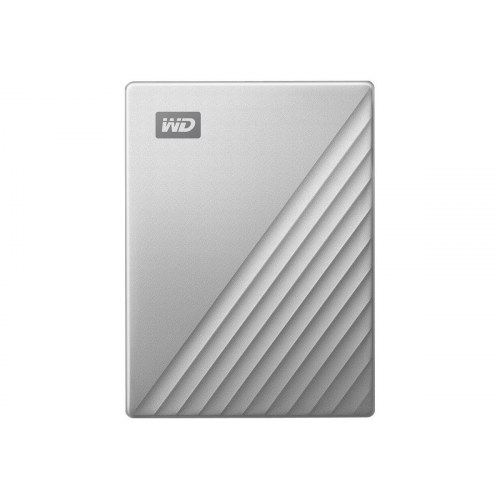 Western Digital My Passport Ultra 2 TB ekstern harddisk - USB 3.0/USB‑C, sølv