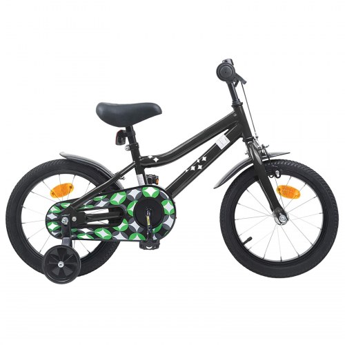 Børnecykel 14 tommer anbefalet til 3-5 år gammel Sort