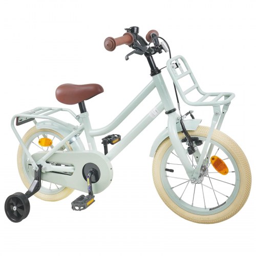 Børnecykel 14 tommer anbefalet til 3-5 år gammel Lys grøn
