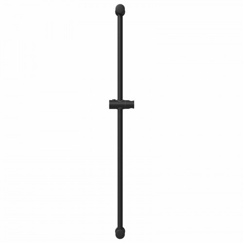 Brusehovedholder Sort 101 cm Rustfrit stål