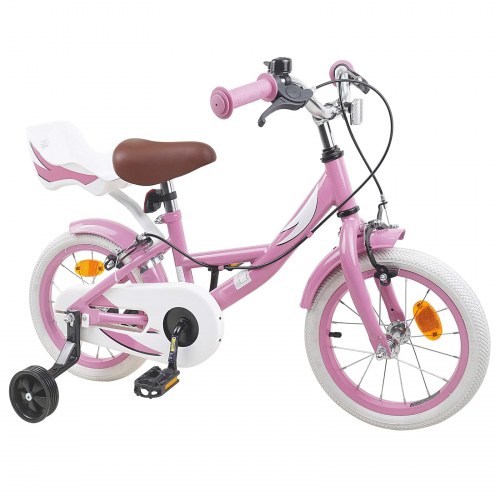 Børnecykel 14 tommer anbefalet til 3-5 år gammel Lys pink