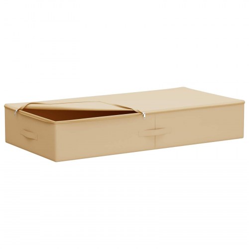 Opbevaringskasse 2 stk Cremefarvet 100 x 50 x 18 cm