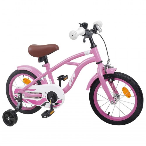 Børnecykel 14 tommer anbefalet til 3-5 år gammel Lys pink