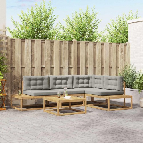 Udendørs sofagruppe med pude Hvid 79 x 79 x 37 cm Polyester