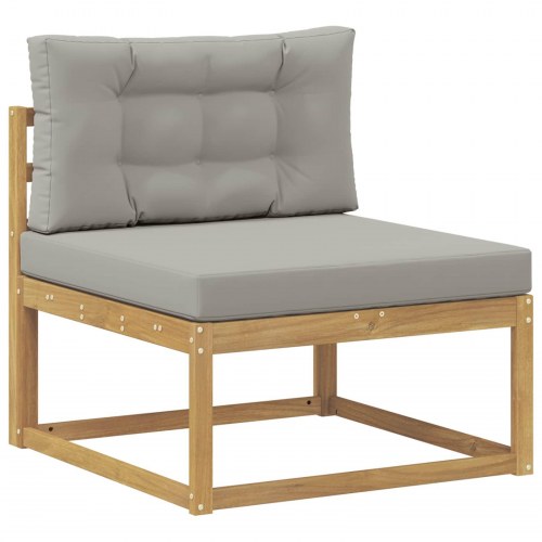 Udendørs sofagruppe med pude Hvid 79 x 79 x 37 cm Polyester