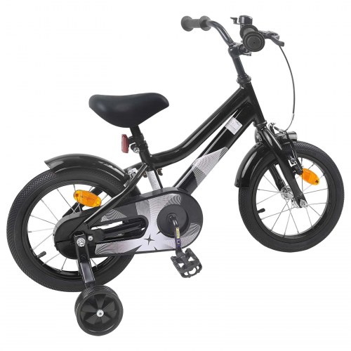 Børnecykel 12 tommer til 2-4 år gamle Sort