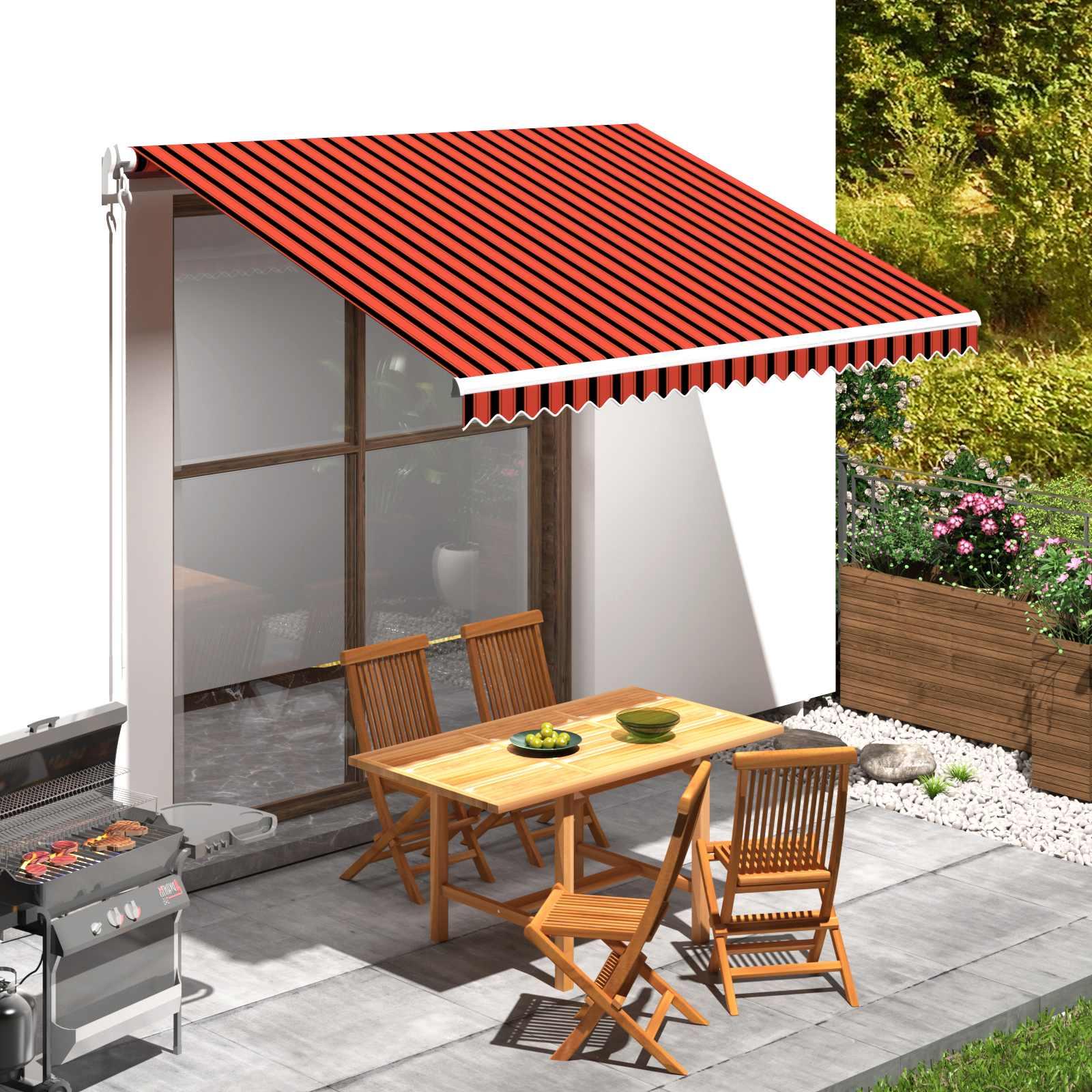 Reservedug til markise Orange og Brun 350 x 250 cm Polyester