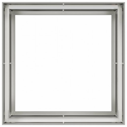 Plantekasse i rustfrit stål 100 x 100 x 80 cm - stor firkantet højbed/krukke