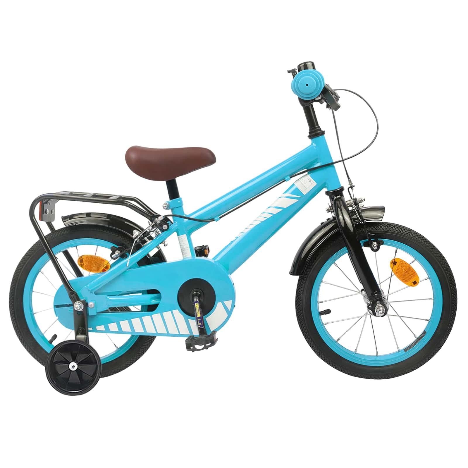 Børnecykel 14 tommer anbefalet til 3-5 år gammel Lyseblå