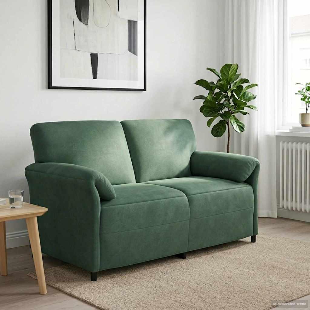 2-personers sofa Havgrøn 158 x 83 x 95 cm Fløjl