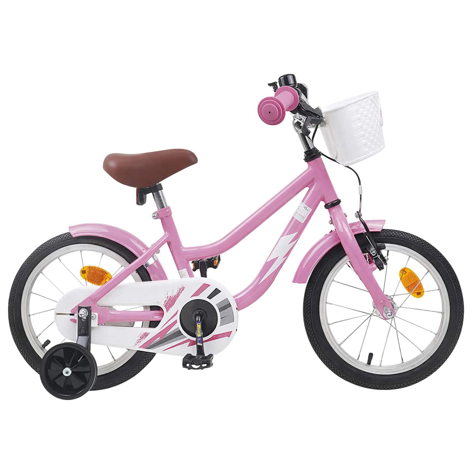 Børnecykel 16 tommer til 4-6 år gamle Lys pink