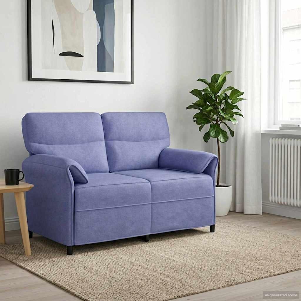 2-personers sofa i polyester med metalramme - moderne stue sofa