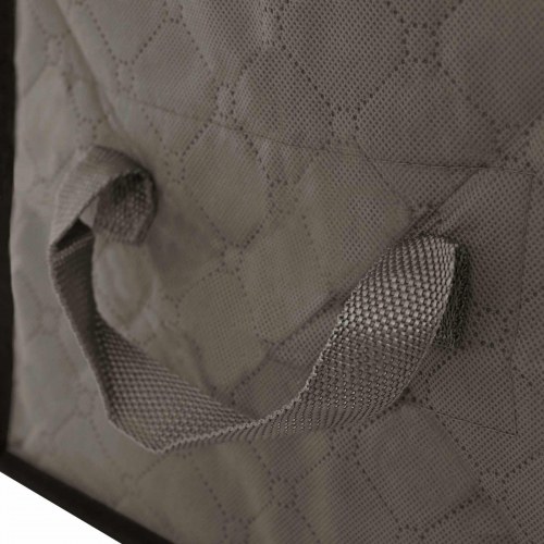 Opbevaringskasse med gennemsigtigt sidevindue - grå, foldbar 60×43×35 cm