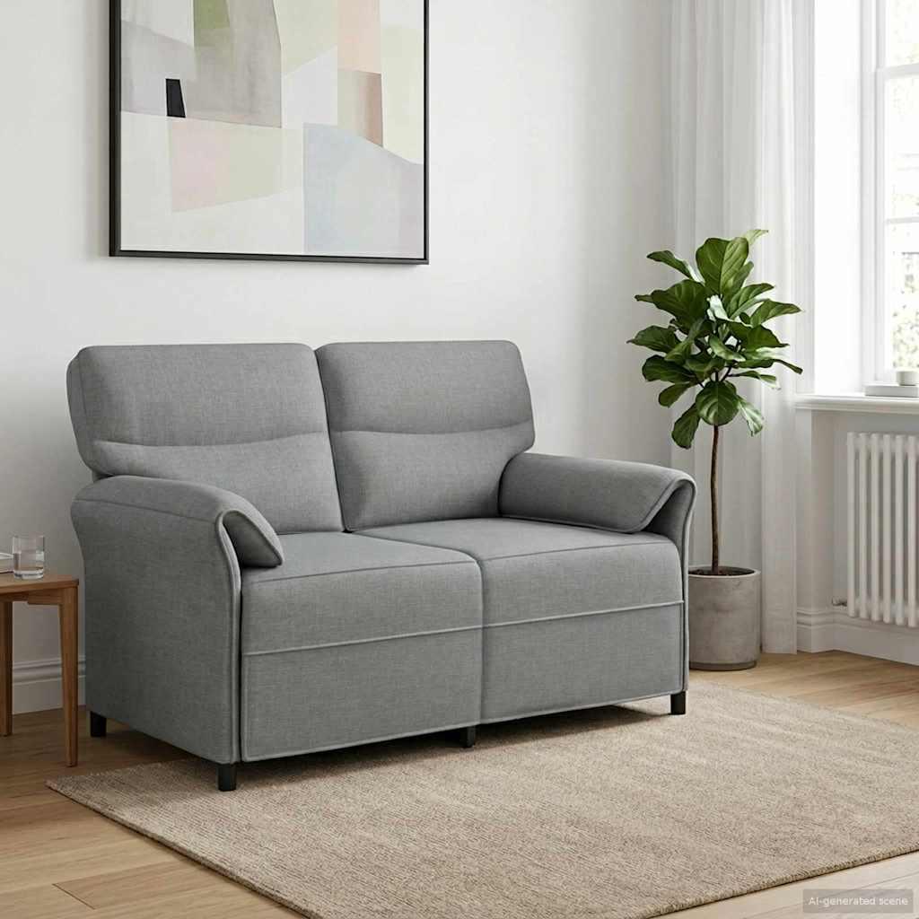 Sofa 100% polyester metalramme MDF, Krydsfinér